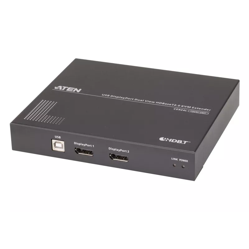 ATEN USB DisplayPort Dual View HDBaseT™ 2.0 KVM Extender (4K@100m for Single View)
