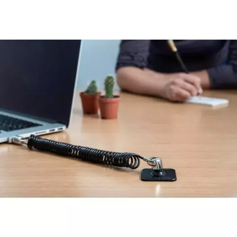 Security Cable Lock Compulocks CL02H Dual Head Coiled T-bar