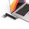 Security Cable Lock Compulocks CL02H Dual Head Coiled T-bar