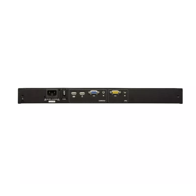 ATEN 1U Short Depth USB VGA Single Rail LCD