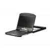 ATEN 1U Short Depth USB VGA Single Rail LCD