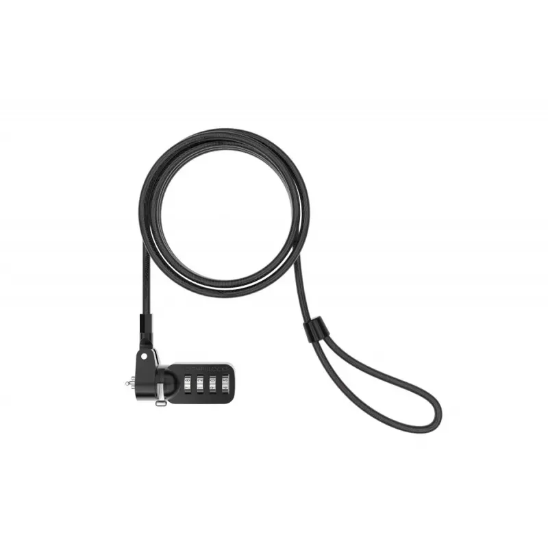 Combination Lock Compulocks CL37 T-bar Security Cable Lock Black