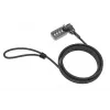 Combination Lock Compulocks CL37 T-bar Security Cable Lock Black