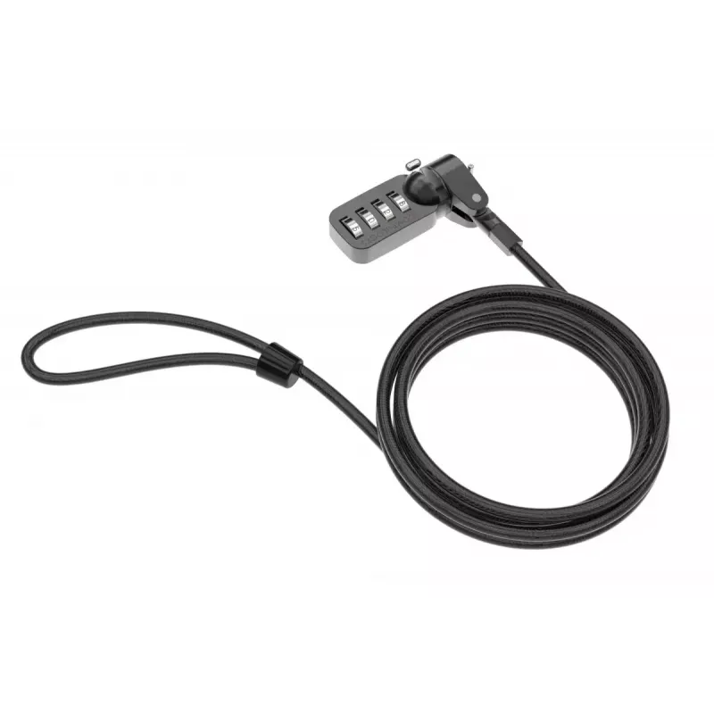 Combination Lock Compulocks CL37 T-bar Security Cable Lock Black