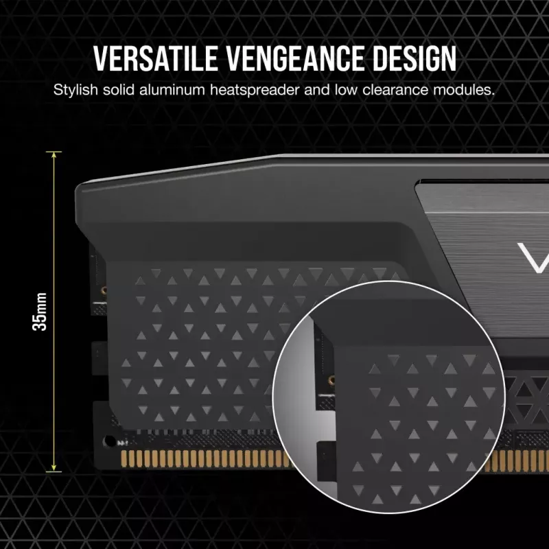 Corsair Vengeance 48GB (2x24GB) DDR5-6000 CL30 Memory Kit, Grey