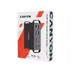 Docking station CANYON CNS-HDS95ST — USB-C (USB 3.2 Gen 2) docking with 2× HDMI, 2× USB 3.2 Gen1, 2× USB 2.0, Gigabit Ethernet, 100W, aluminium, black