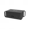 Docking station CANYON CNS-HDS95ST — USB-C (USB 3.2 Gen 2) docking with 2× HDMI, 2× USB 3.2 Gen1, 2× USB 2.0, Gigabit Ethernet, 100W, aluminium, black