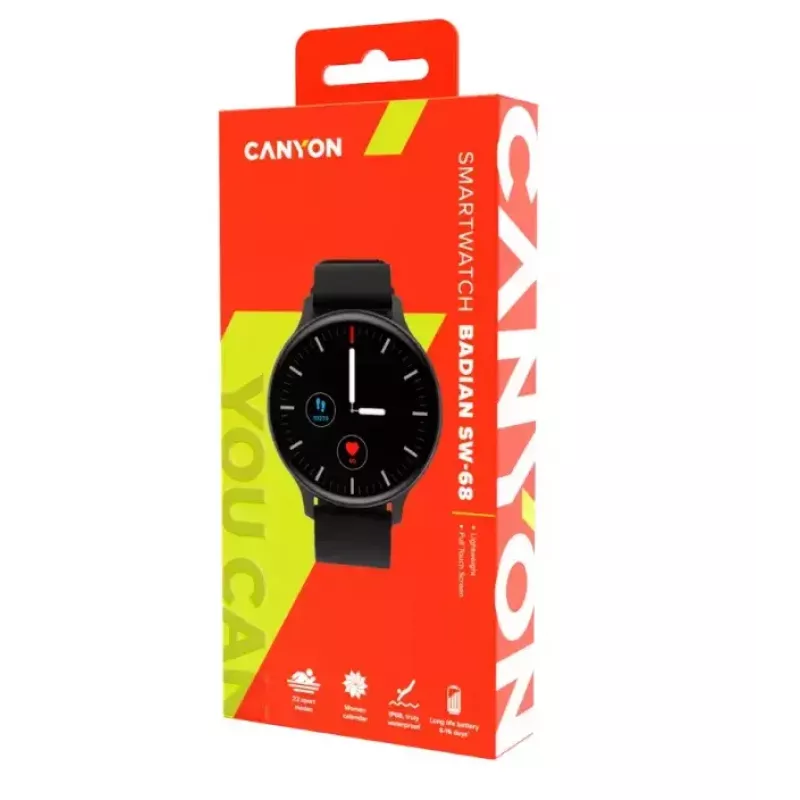 Smartwatch Canyon CNS-SW68BB Black