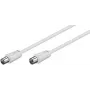 Coaxial Cable Microconnect COAX015W RCA 1.5m White