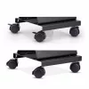 StarTech.com Computer Tower Cart, Rolling Mobile CPU Caddy on Wheels (Casters), Max Load 46.3lb/21kg, Adjustable PC Case Mount, Desktop Floor Stand, Steel Dolly