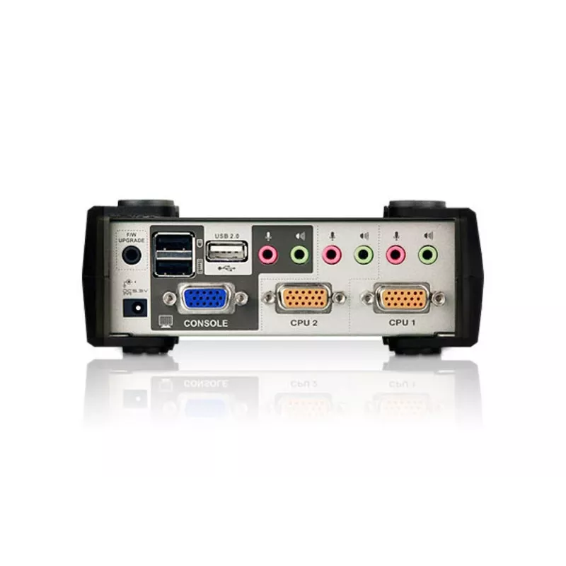 ATEN 2-Port USB - PS/2 VGA KVM Switch with Audio & USB 2.0 Hub (KVM Cables included)