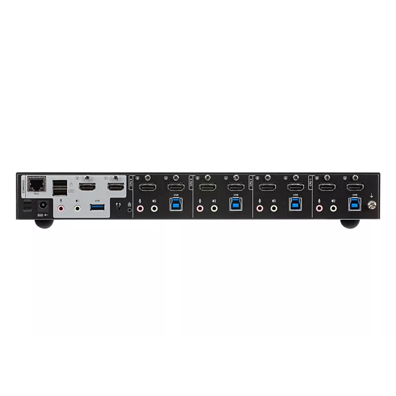 ATEN 4-Port USB 3.0 4K HDMI Dual Display KVMP™ Switch, 4096 x 2160 pixels, 4K Ultra HD, 4.42 W, Black