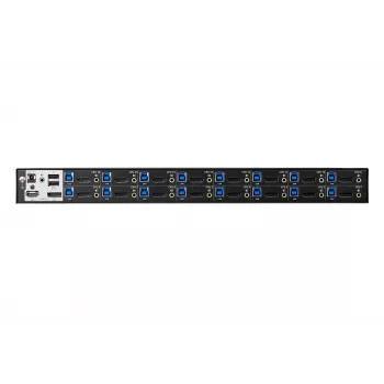 ATEN 16-Port USB 3.0 4K DisplayPort KVM Switch, 4096 x 2160 pixels, 4K Ultra HD, 26.66 W, Black