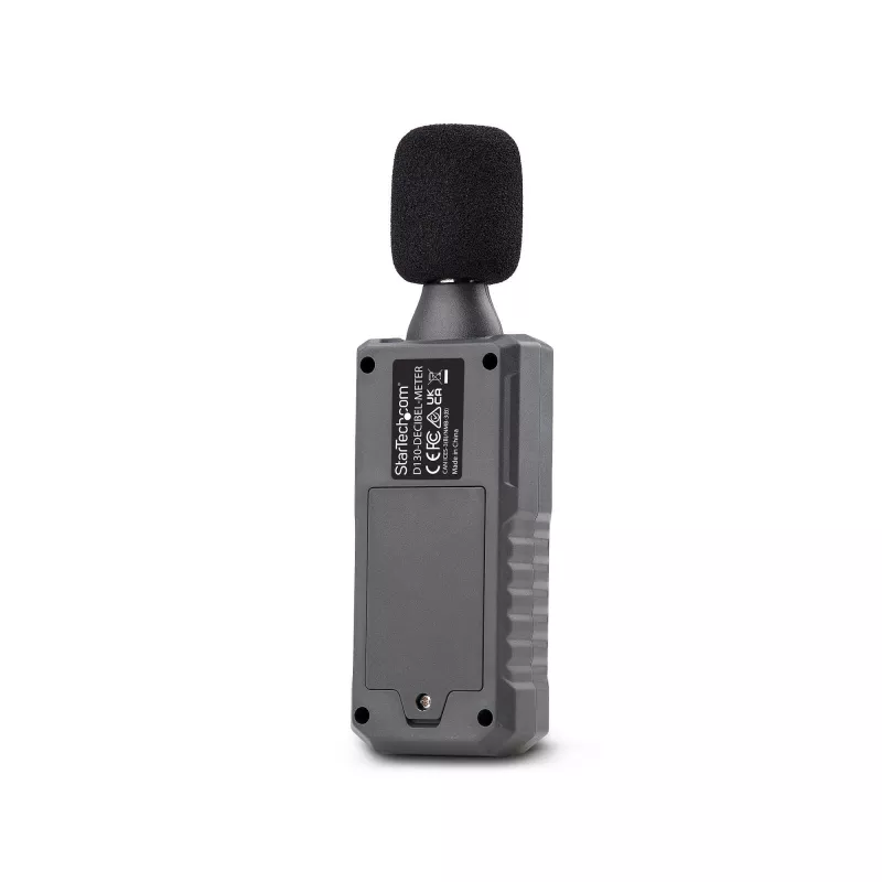 StarTech.com Handheld Digital Sound Meter w/Large LCD, Noise/Decibel Level Reader for Server Room/Office, Audio Monitor, 30-130dBA Range, Accurate Min/Max Readings