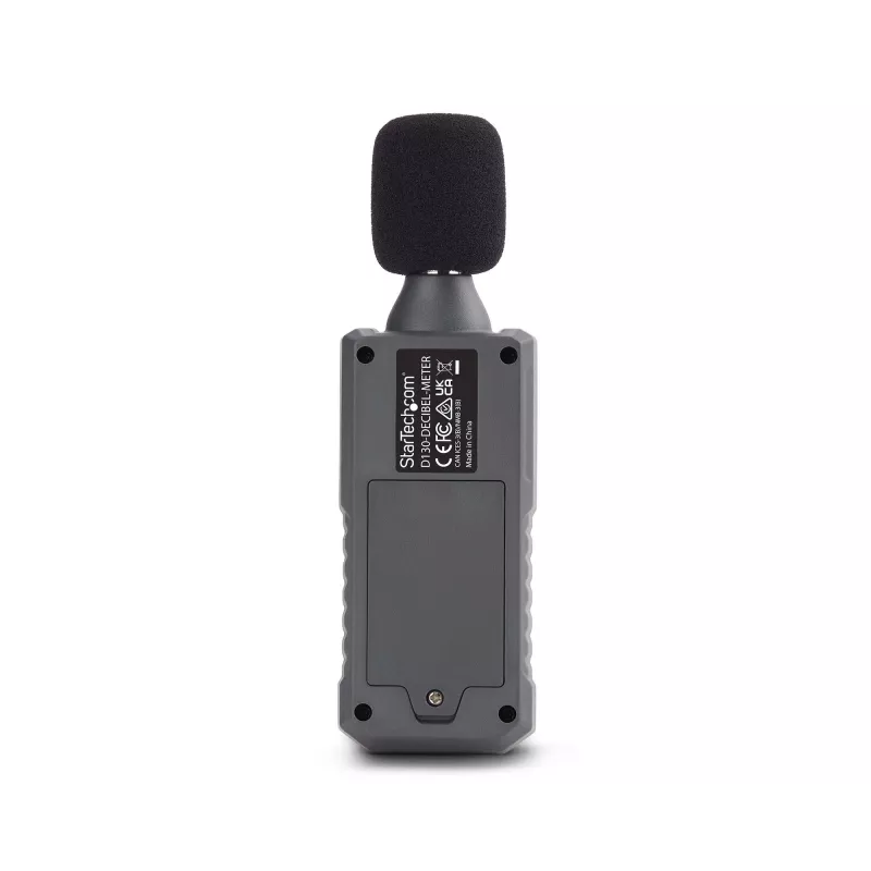 StarTech.com Handheld Digital Sound Meter w/Large LCD, Noise/Decibel Level Reader for Server Room/Office, Audio Monitor, 30-130dBA Range, Accurate Min/Max Readings