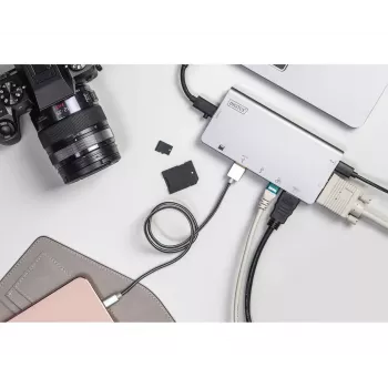 USB Type-C Multiport Travel Dock Digitus DA-70877