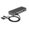 StarTech.com Universal Laptop Docking Station, Hybrid USB-C & USB-A Dock, Dual 4K DP & HDMI, 60W PD, Mac / Windows / Chrome OS, 4x USB 5Gbps Hub, GbE