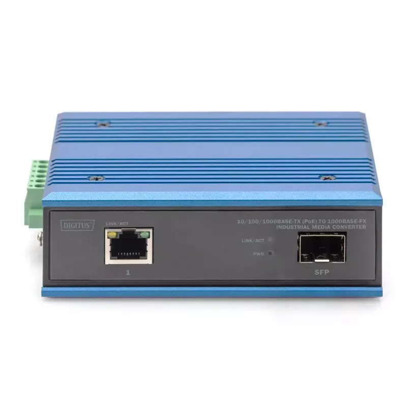 Digitus Media Converter 10/100/1000Base-TX PoE to 1000Base-FX 1000 Mbit/s