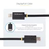 StarTech.com 1m DisplayPort 2.1 Cable, VESA Certified DP80 DisplayPort Cable w/UHBR20/HDR/DSC 1.2a/HDCP 2.2, 16K/8K 60Hz, 4K 240Hz, 80Gbps, DP 2.1 Cable, UHD Monitor Cord, M/M