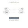 StarTech.com 1m DisplayPort 2.1 Cable, VESA Certified DP80 DisplayPort Cable w/UHBR20/HDR/DSC 1.2a/HDCP 2.2, 16K/8K 60Hz, 4K 240Hz, 80Gbps, DP 2.1 Cable, UHD Monitor Cord, M/M