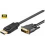 Microconnect DP-DVI-MM-100 video cable adapter 1 m DisplayPort Black