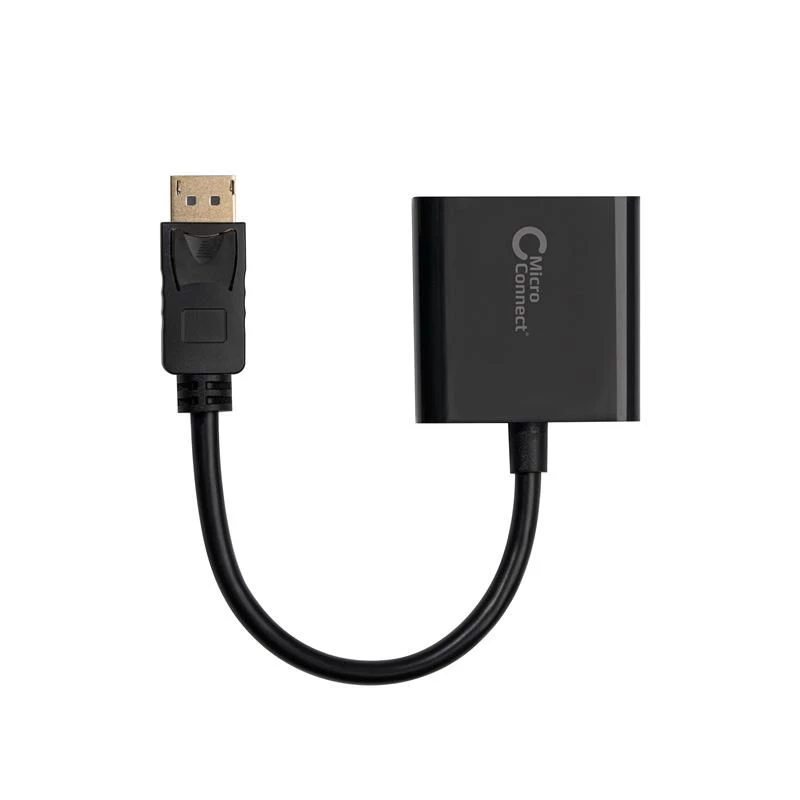 Microconnect DPVGA15CM video cable adapter 0.15 m DisplayPort VGA (D-Sub) Black