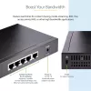 StarTech.com Unmanaged 2.5G Switch - 5 Port Gigabit Switch - 2.5GBASE-T Unmanaged Ethernet Switch - Ethernet Splitter - Din Rail or Wall Mount - Multi-Gigabit - Auto-MDIX - 9K Jumbo