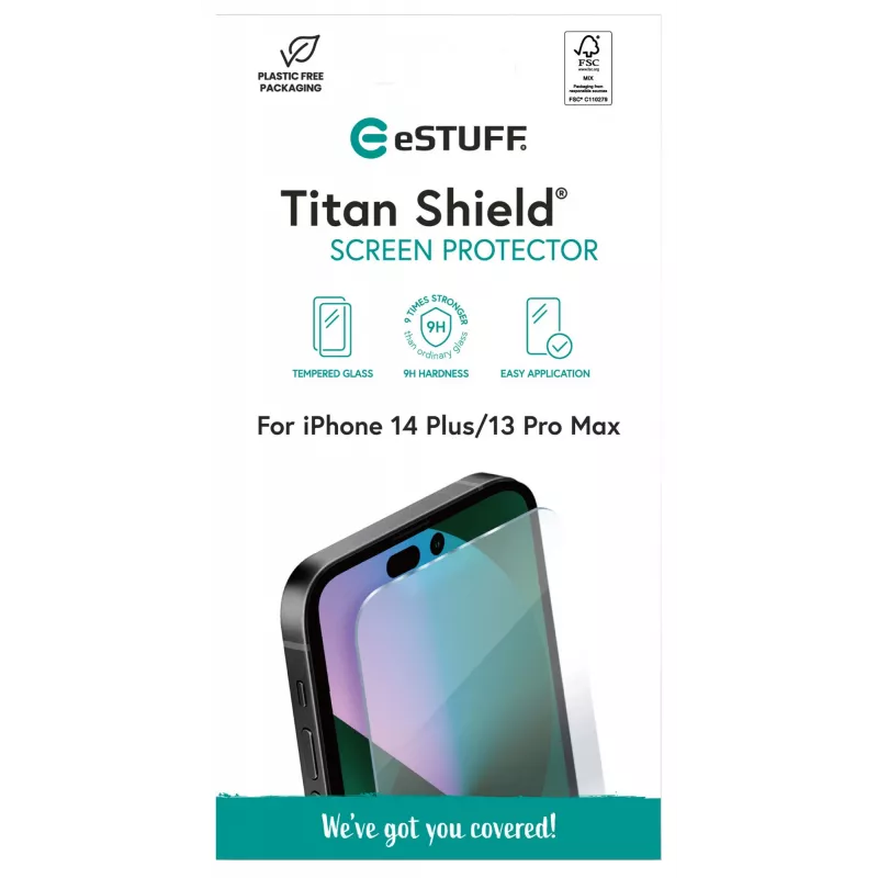 Clear screen protector eSTUFF ES501370 for Apple iPhone 14 Plus iPhone 13 Pro Max Scratch resistant