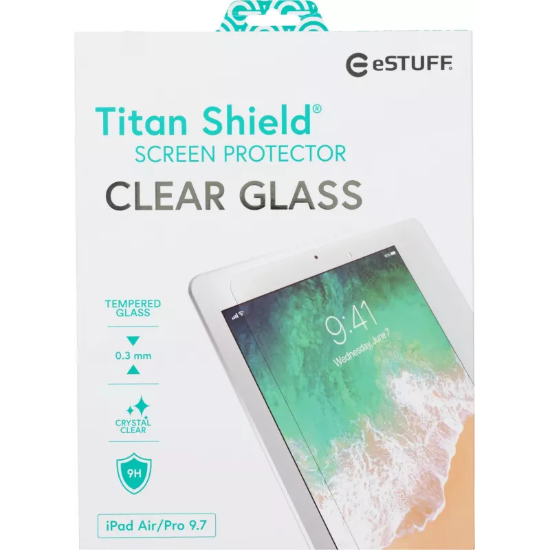 eSTUFF Screen Protector for iPad 9.7 inch All Models - Clear