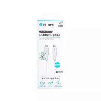 Lightning Cable eSTUFF ES602270 3m USB C 2.4A White