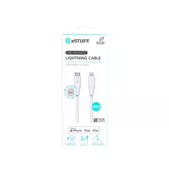 Lightning Cable eSTUFF ES602370 3m USB C 2.4A 5V