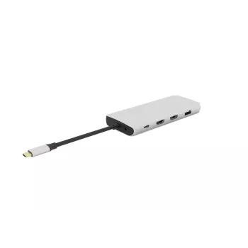 eSTUFF ES623009 interface hub USB 3.2 Gen 1 (3.1 Gen 1) Type-C 5000 Mbit/s Grey