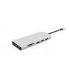 eSTUFF ES623009 interface hub USB 3.2 Gen 1 (3.1 Gen 1) Type-C 5000 Mbit/s Grey