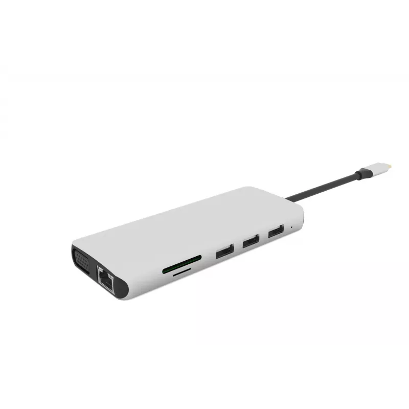 eSTUFF ES623009 interface hub USB 3.2 Gen 1 (3.1 Gen 1) Type-C 5000 Mbit/s Grey