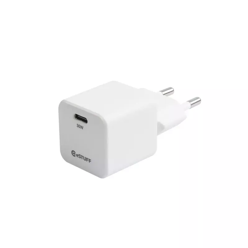 eSTUFF ES637027 mobile device charger Smartphone White AC Fast charging Indoor