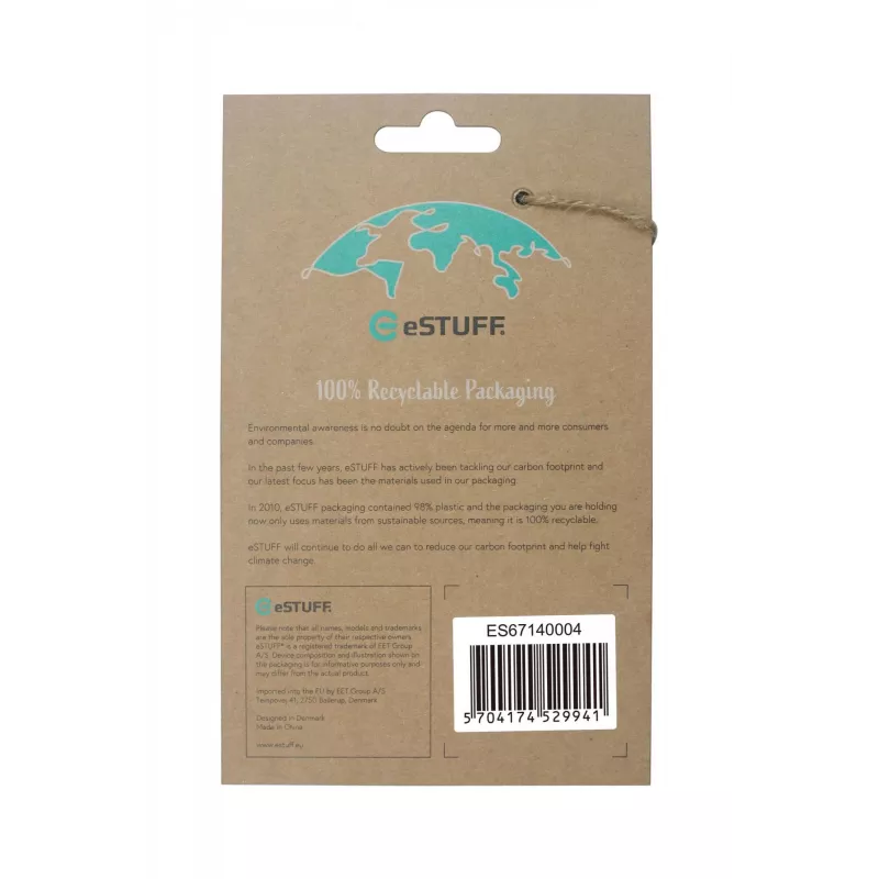 eSTUFF ES67140004 mobile phone case 17 cm (6.7 inch) Cover Transparent
