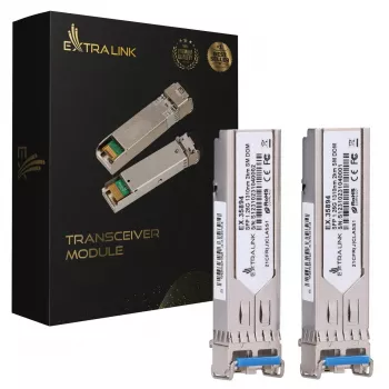 SFP module Extralink EX.35894 1.25Gbps LC/UPC 1310nm 2km single-mode DOM 2-pack
