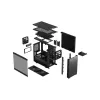 PC case Fractal Design Define 7 Nano Black — Mini-ITX/Mini-DTX, ATX PSU, tempered glass, 205×399×361 mm