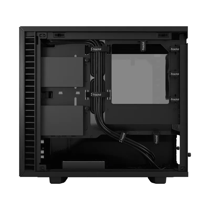 PC case Fractal Design Define 7 Nano Black — Mini-ITX/Mini-DTX, ATX PSU, tempered glass, 205×399×361 mm
