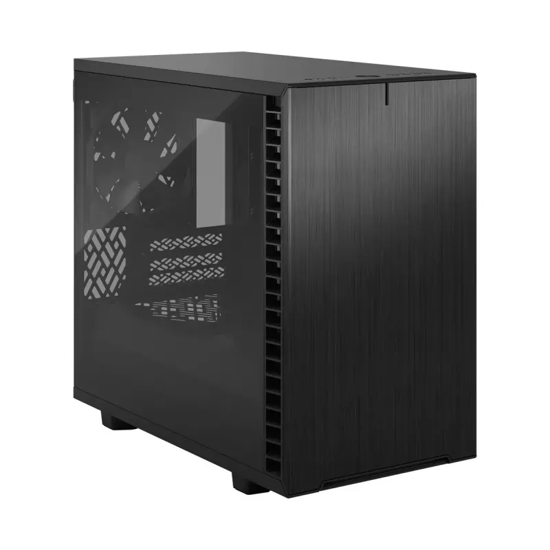 PC case Fractal Design Define 7 Nano Black — Mini-ITX/Mini-DTX, ATX PSU, tempered glass, 205×399×361 mm