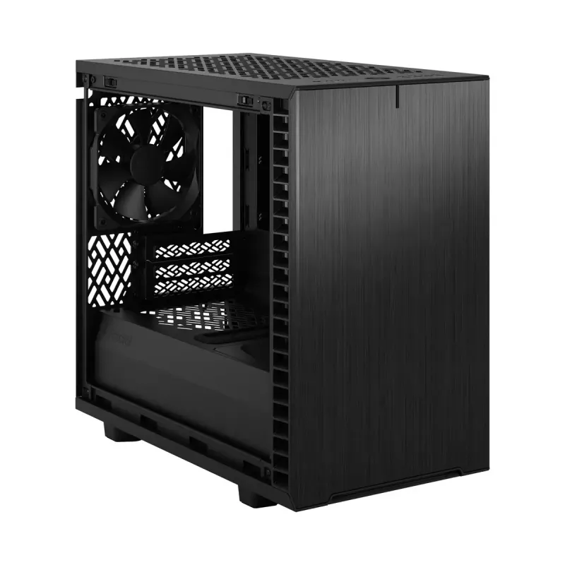 PC case Fractal Design Define 7 Nano Black — Mini-ITX/Mini-DTX, ATX PSU, tempered glass, 205×399×361 mm