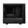 PC case Fractal Design Define 7 Nano Black — Mini-ITX/Mini-DTX, ATX PSU, tempered glass, 205×399×361 mm