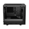 PC case Fractal Design Define 7 Nano Black — Mini-ITX/Mini-DTX, ATX PSU, tempered glass, 205×399×361 mm