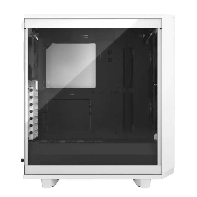 PC Tower Case Fractal Design Meshify 2 Compact — White, supports ATX PSU, 2x140mm front, 1x120mm rear, 2.5 inch/3.5 inch drives, 210×424×475 mm