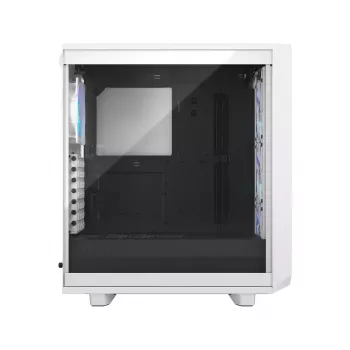 PC case Fractal Design Meshify 2 Compact RGB White — ATX/microATX/Mini-ITX, supports 3x120 mm front + 1x120 mm rear, 2.5 inch/3.5 inch drives