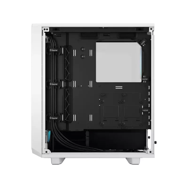 PC case Fractal Design Meshify 2 Compact RGB White — ATX/microATX/Mini-ITX, supports 3x120 mm front + 1x120 mm rear, 2.5 inch/3.5 inch drives