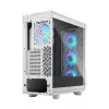 PC case Fractal Design Meshify 2 Compact RGB White — ATX/microATX/Mini-ITX, supports 3x120 mm front + 1x120 mm rear, 2.5 inch/3.5 inch drives
