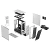 PC case Fractal Design Meshify 2 Compact RGB White — ATX/microATX/Mini-ITX, supports 3x120 mm front + 1x120 mm rear, 2.5 inch/3.5 inch drives