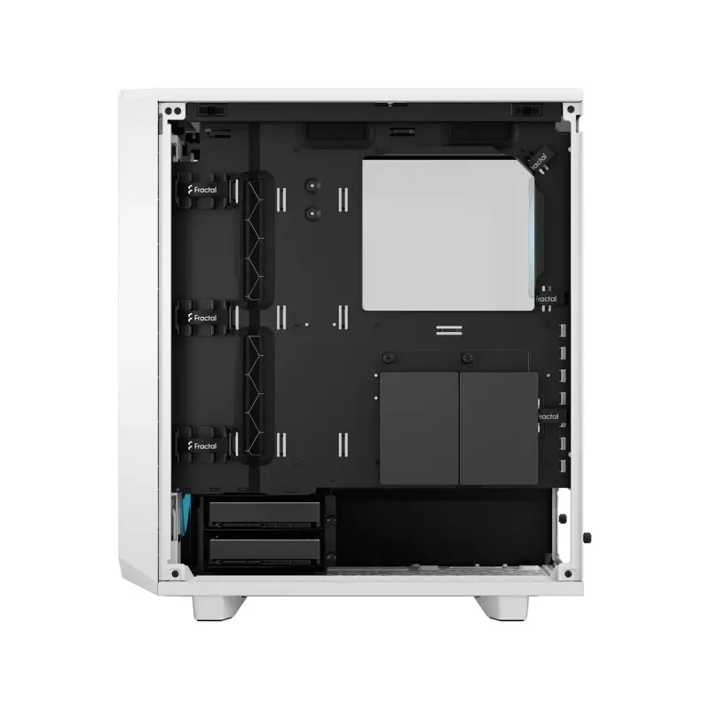 PC case Fractal Design Meshify 2 Compact RGB White — ATX/microATX/Mini-ITX, supports 3x120 mm front + 1x120 mm rear, 2.5 inch/3.5 inch drives