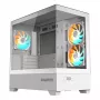 GIGABYTE C201 PANORAMIC ICE PC Case - Mid Tower, m-ATX, 360mm radiator support, 3 Pre-installed Fans, USB 3.0, Support RGB Fusion
